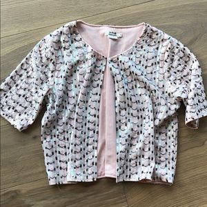 Holly Bracken peach embellished top